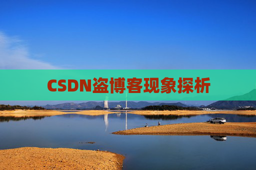 CSDN盗博客现象探析